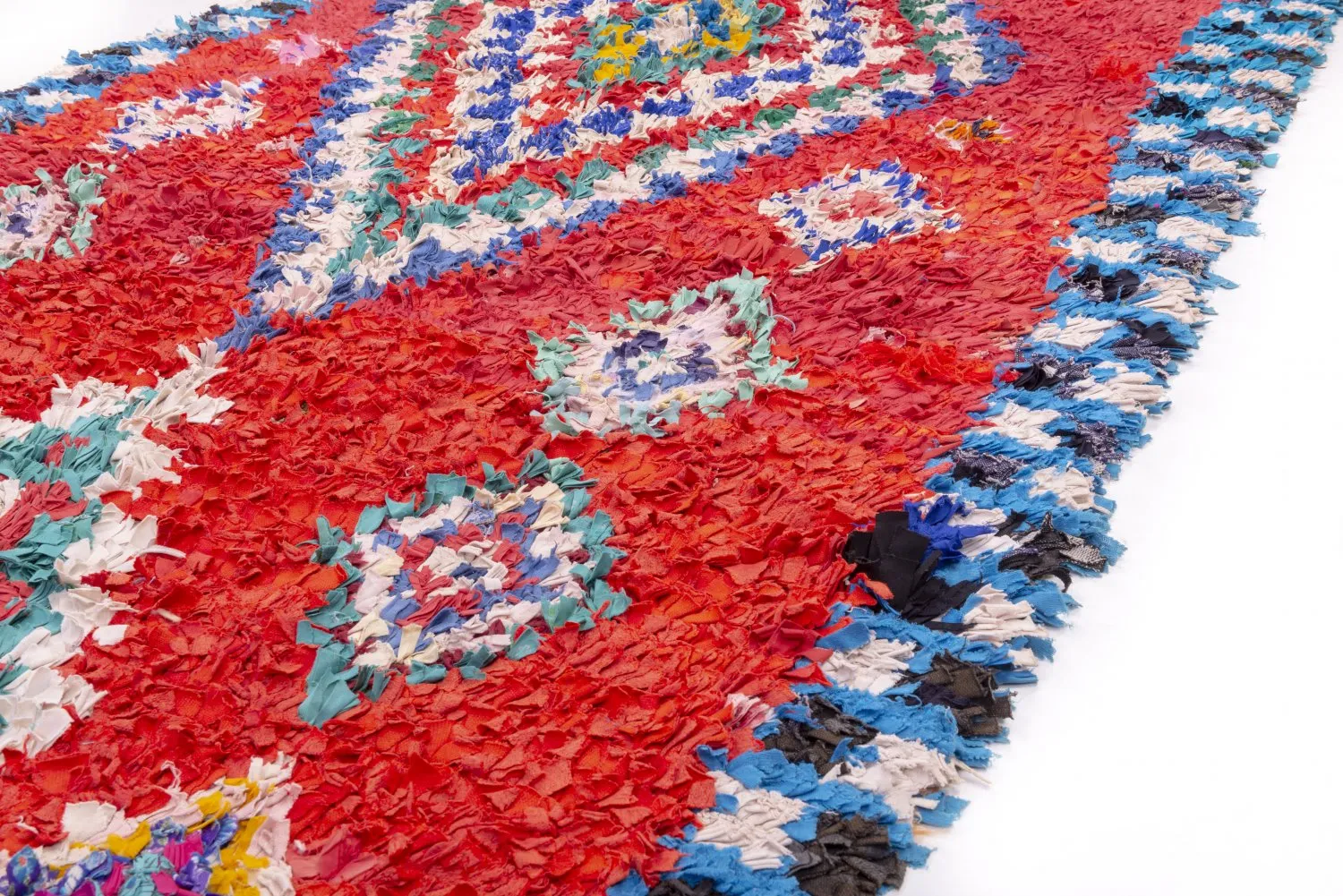 Marokkansk Boucherouite-teppe 295 x 150 cm