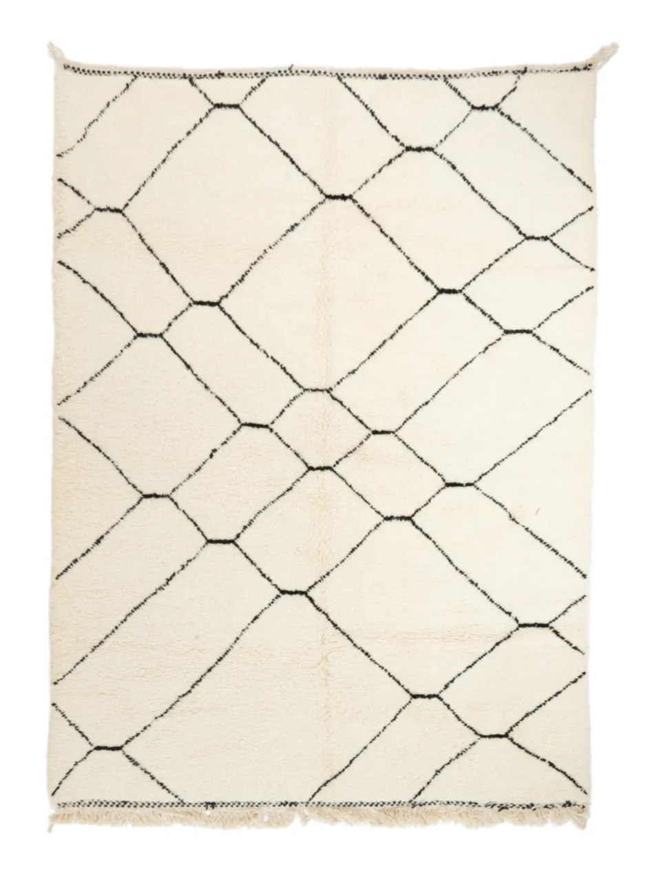 Kelim-teppe Marokkansk Beni Ourain 210 x 285 cm