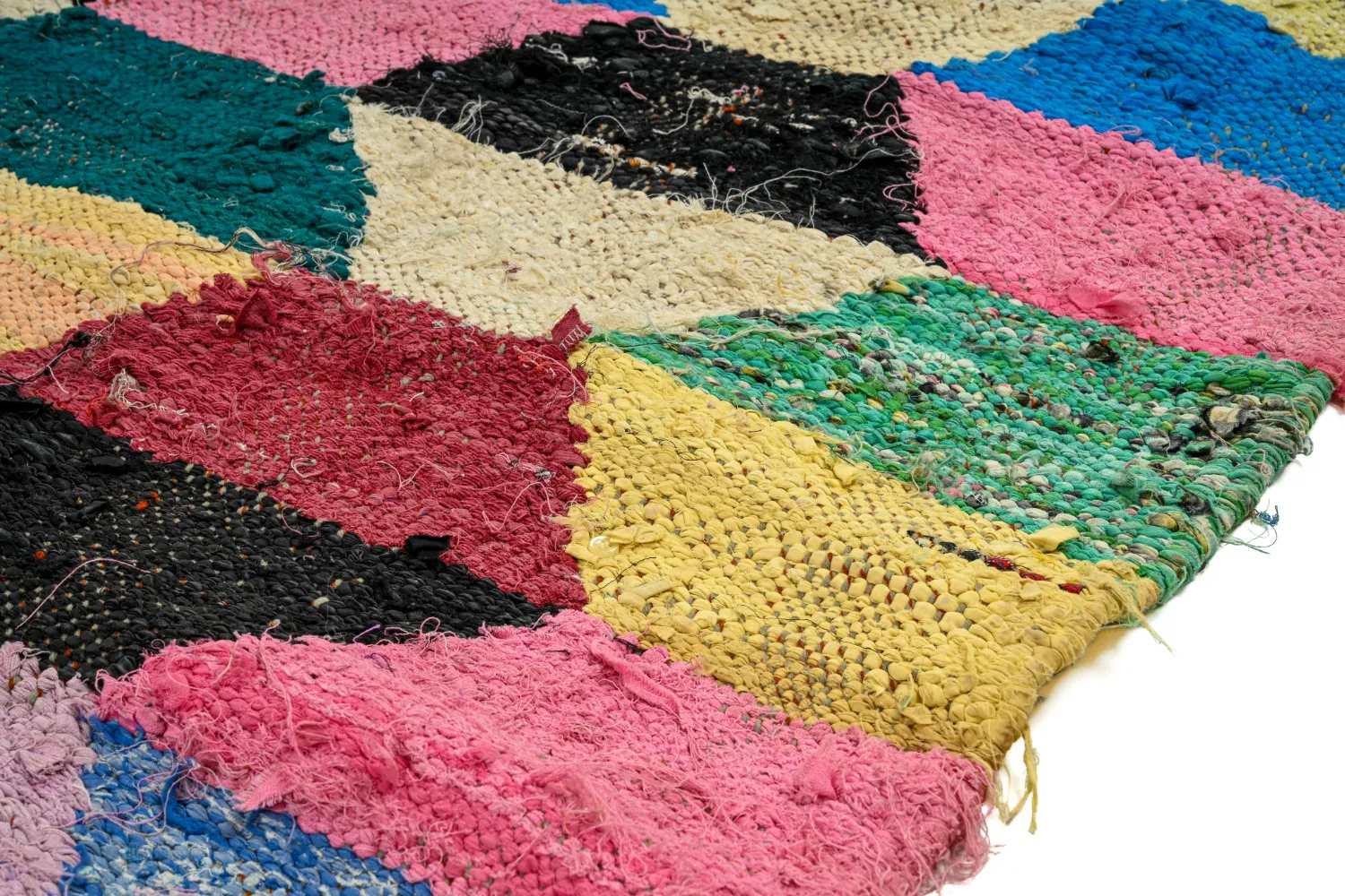 Marokkansk Boucherouite-teppe 145 x 275 cm