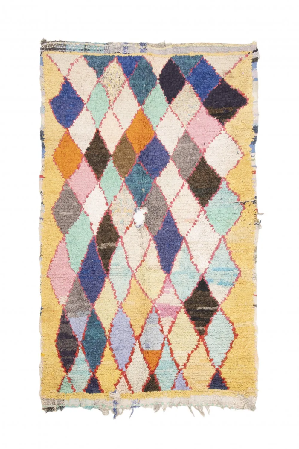Marokkansk Boucherouite-teppe 200 x 120 cm