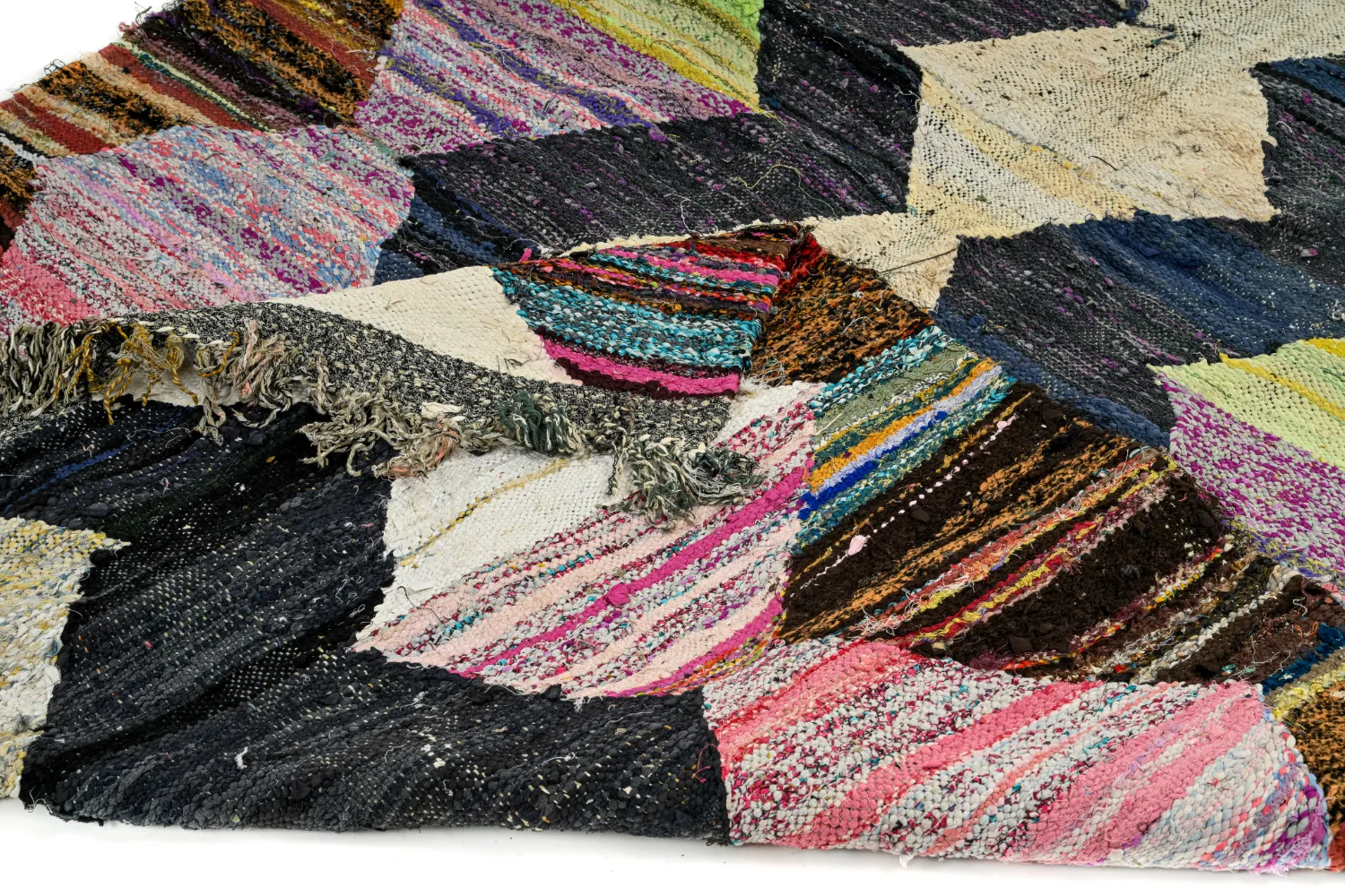 Marokkansk Boucherouite-teppe 155 x 285 cm