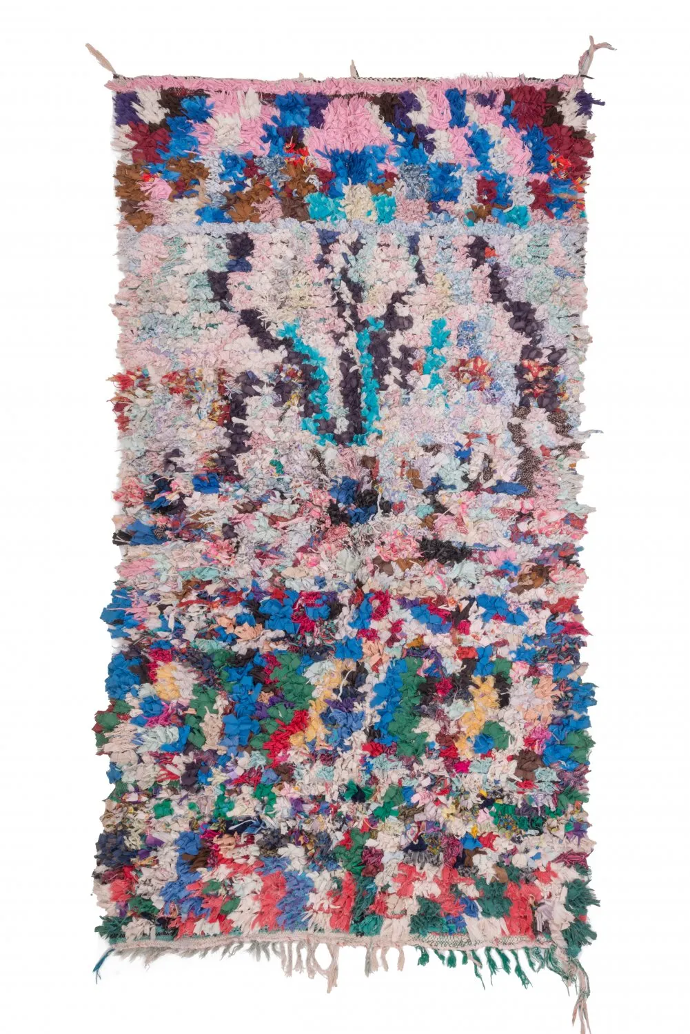 Marokkansk Boucherouite-teppe 220 x 140 cm