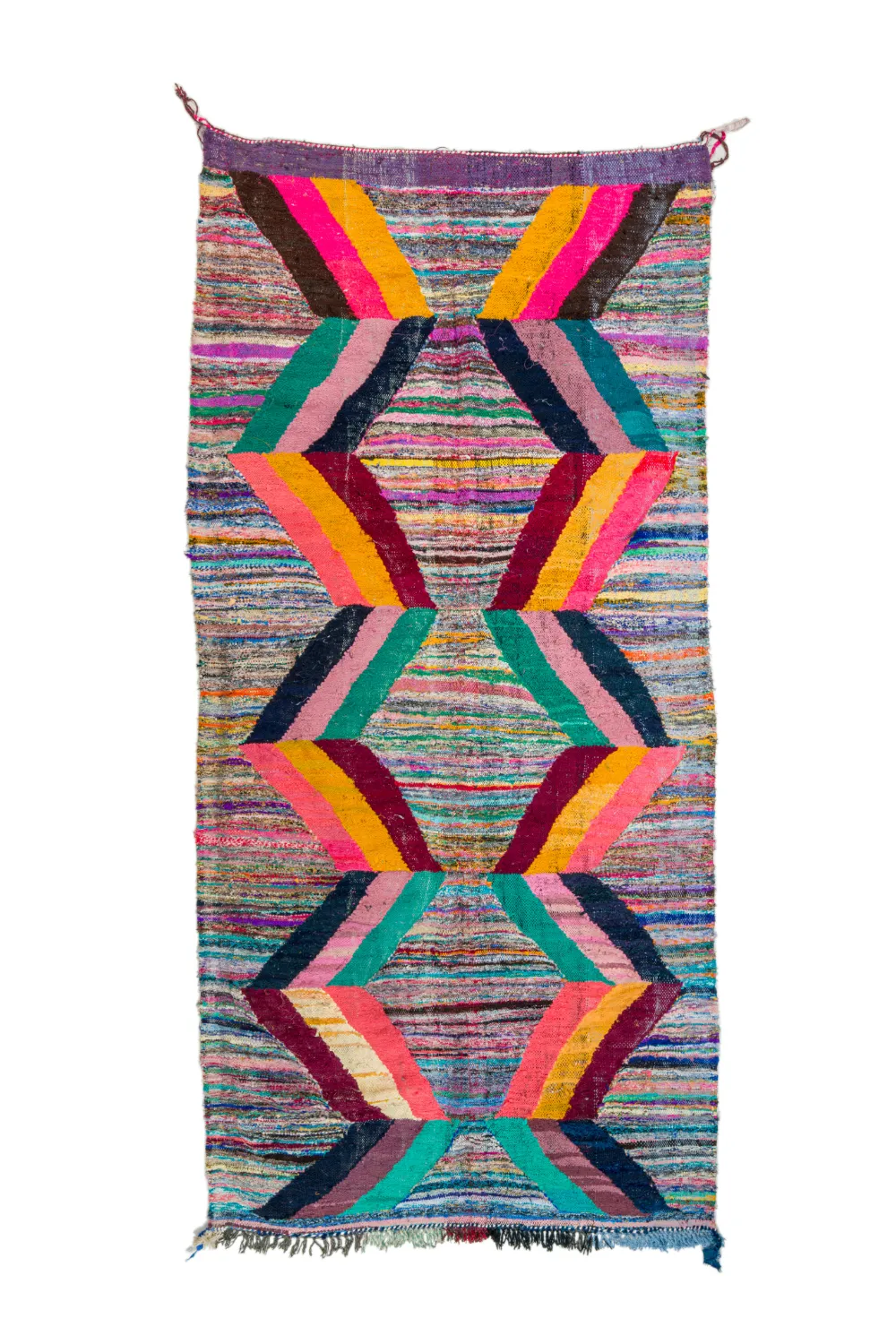 Marokkansk Boucherouite-teppe 150 x 325 cm