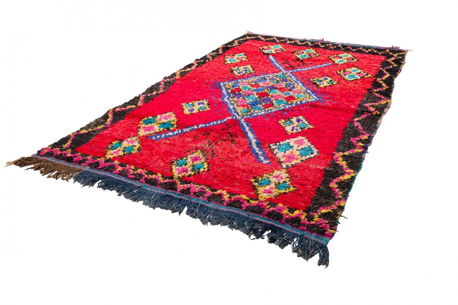 Marokkansk Boucherouite-teppe 170 x 300 cm