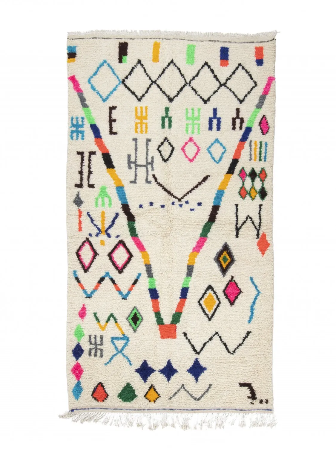 Kelim-teppe Marokkansk Azilal 250 x 140 cm