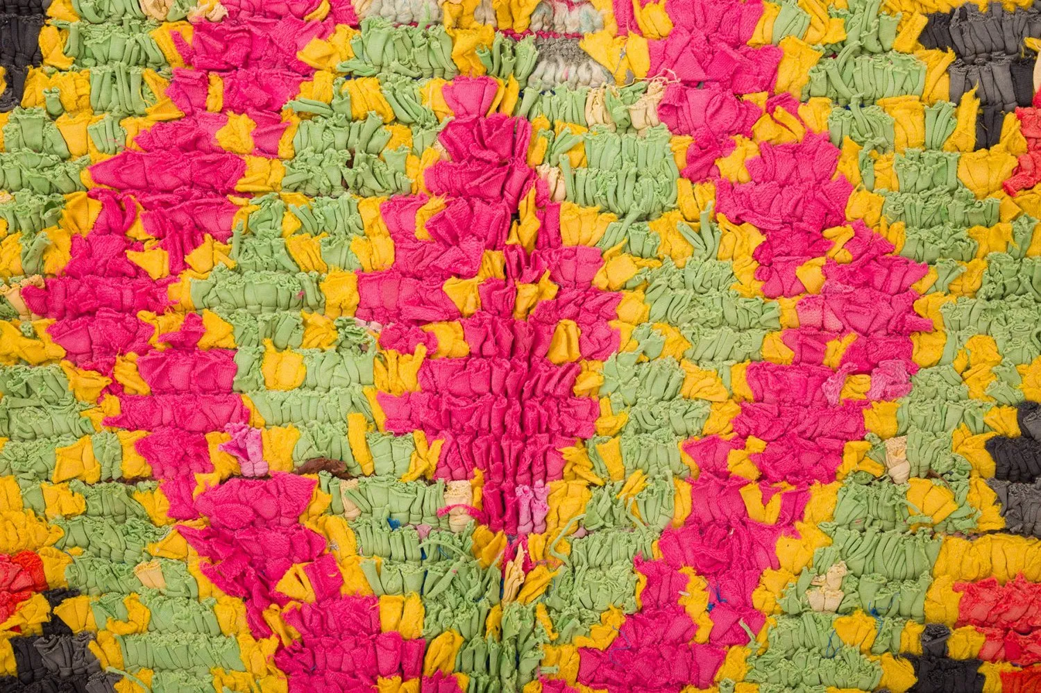 Marokkansk Boucherouite-teppe 135 x 290 cm