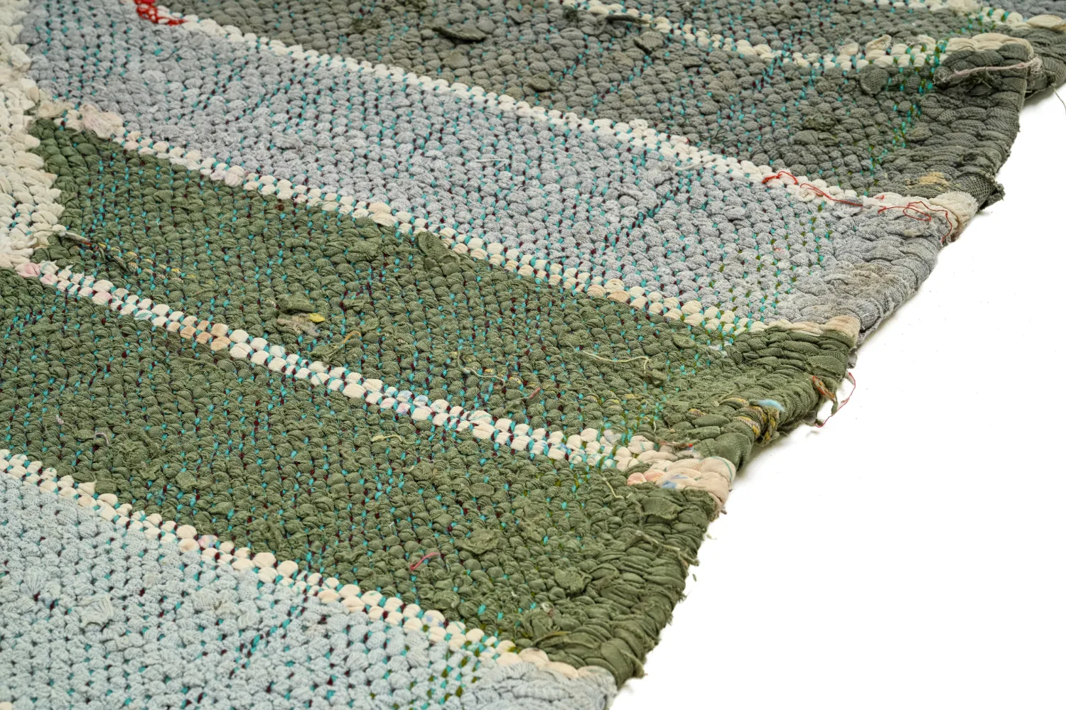 Marokkansk Boucherouite-teppe 120 x 280 cm