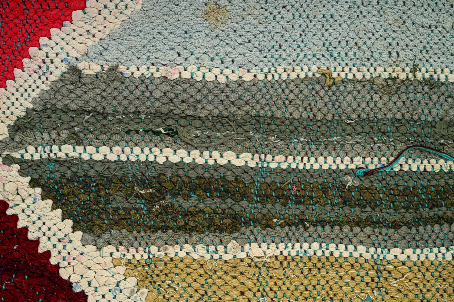 Marokkansk Boucherouite-teppe 120 x 280 cm