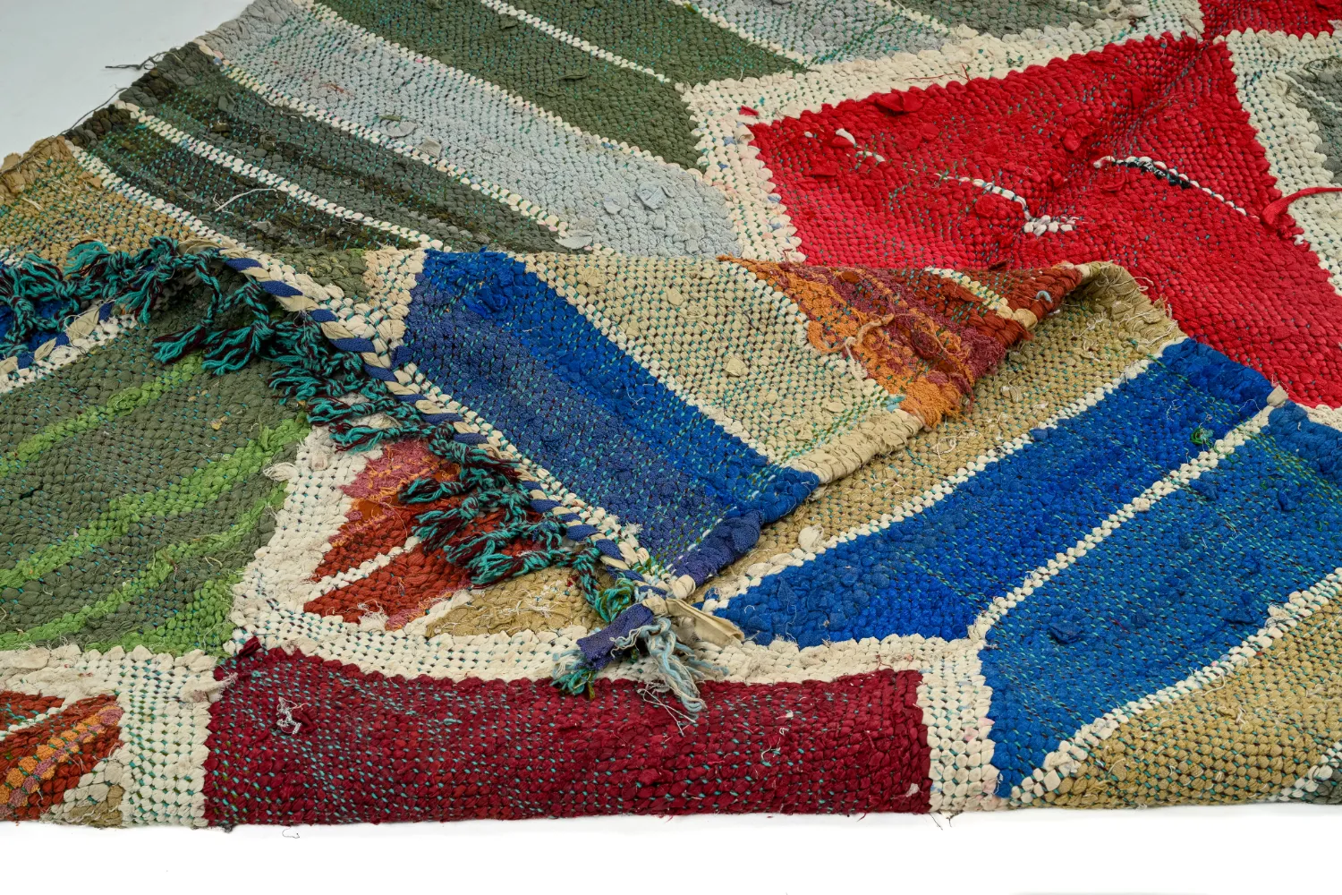 Marokkansk Boucherouite-teppe 120 x 280 cm