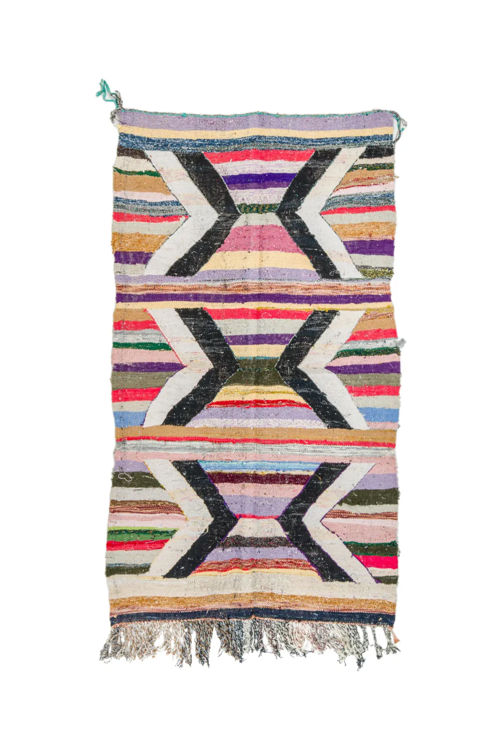 Marokkansk Boucherouite-teppe 125 x 230 cm