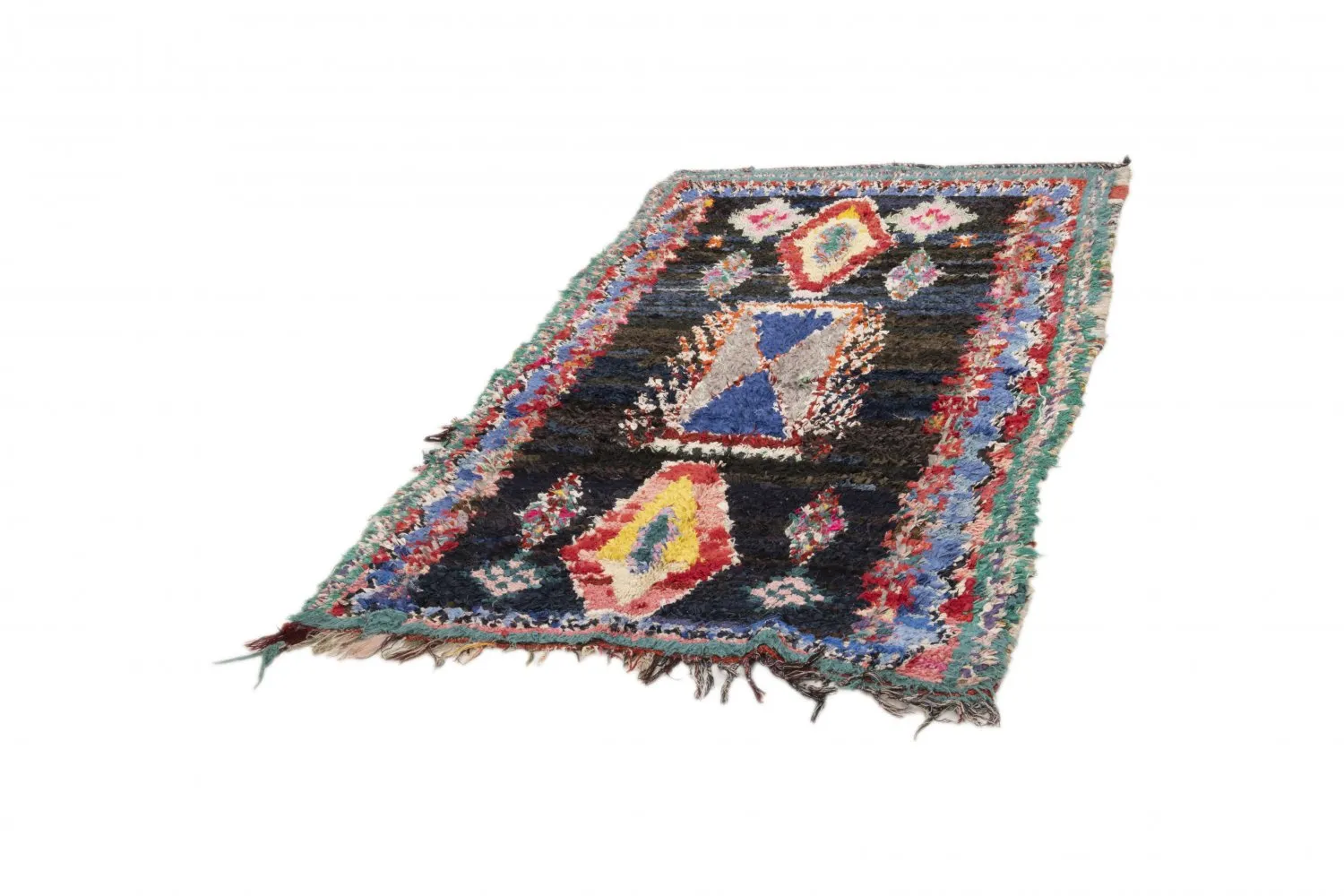 Marokkansk Boucherouite-teppe 235 x 120 cm