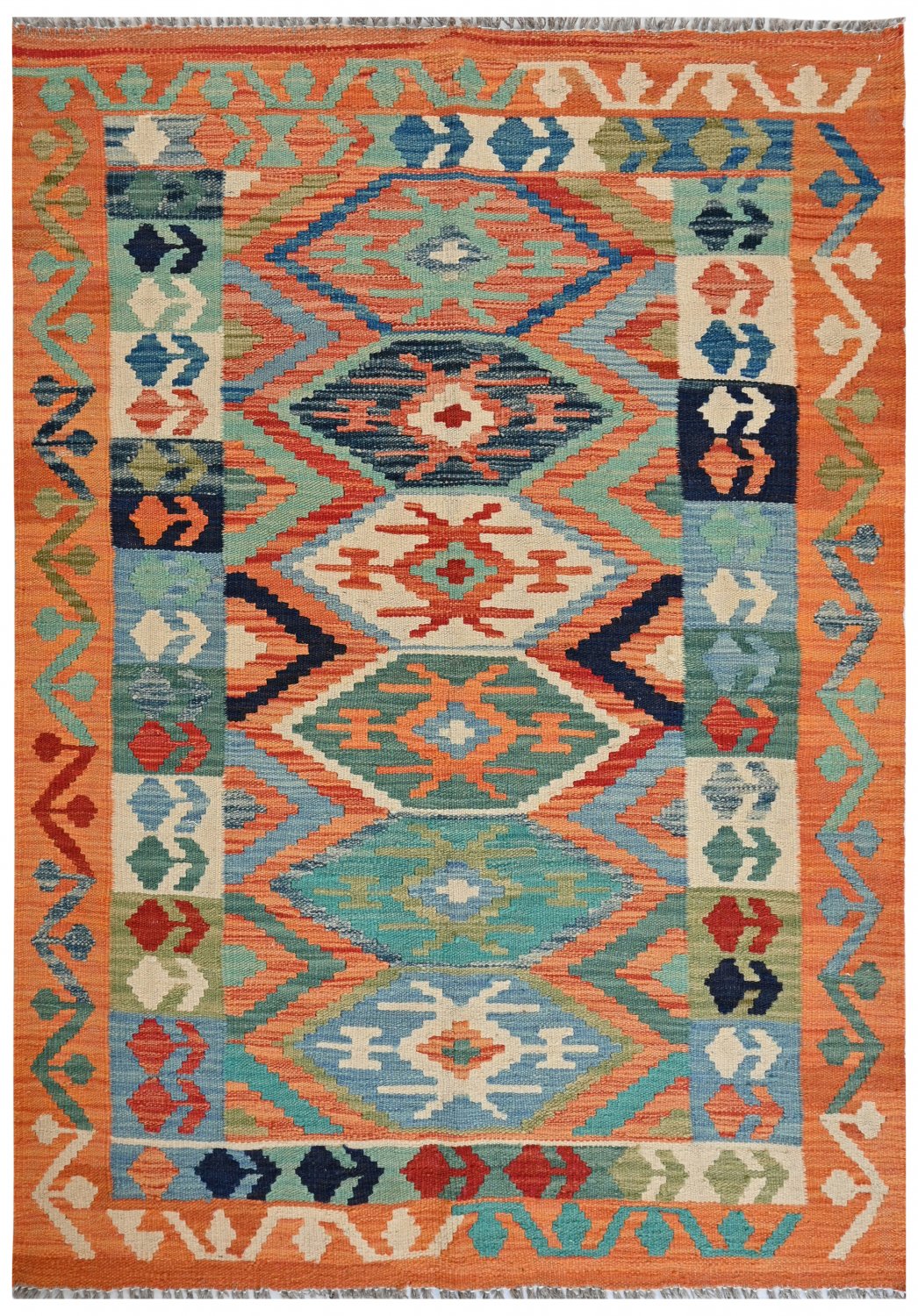 Kelim-teppe Afghansk 145 x 104 cm