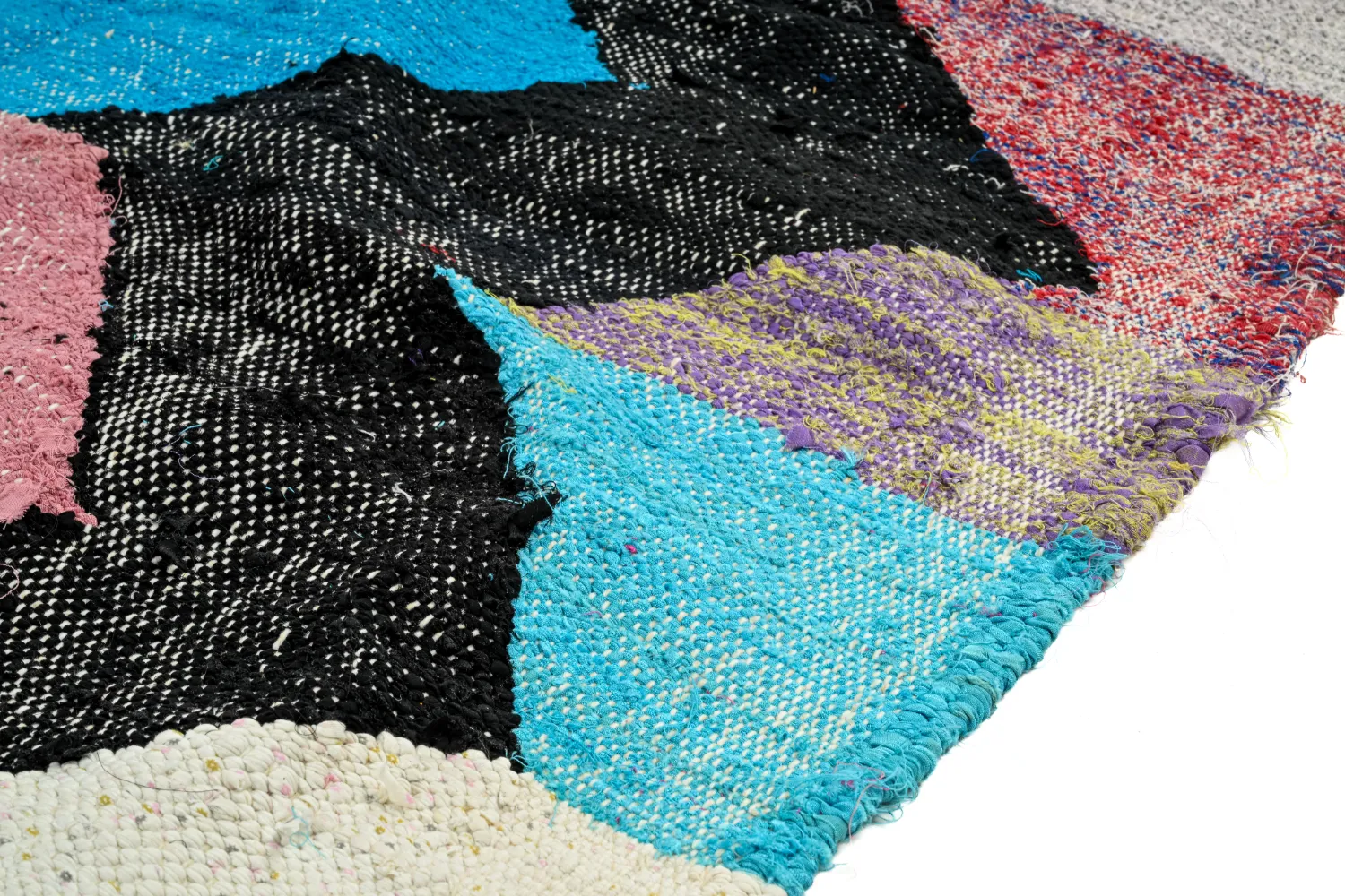 Marokkansk Boucherouite-teppe 120 x 230 cm