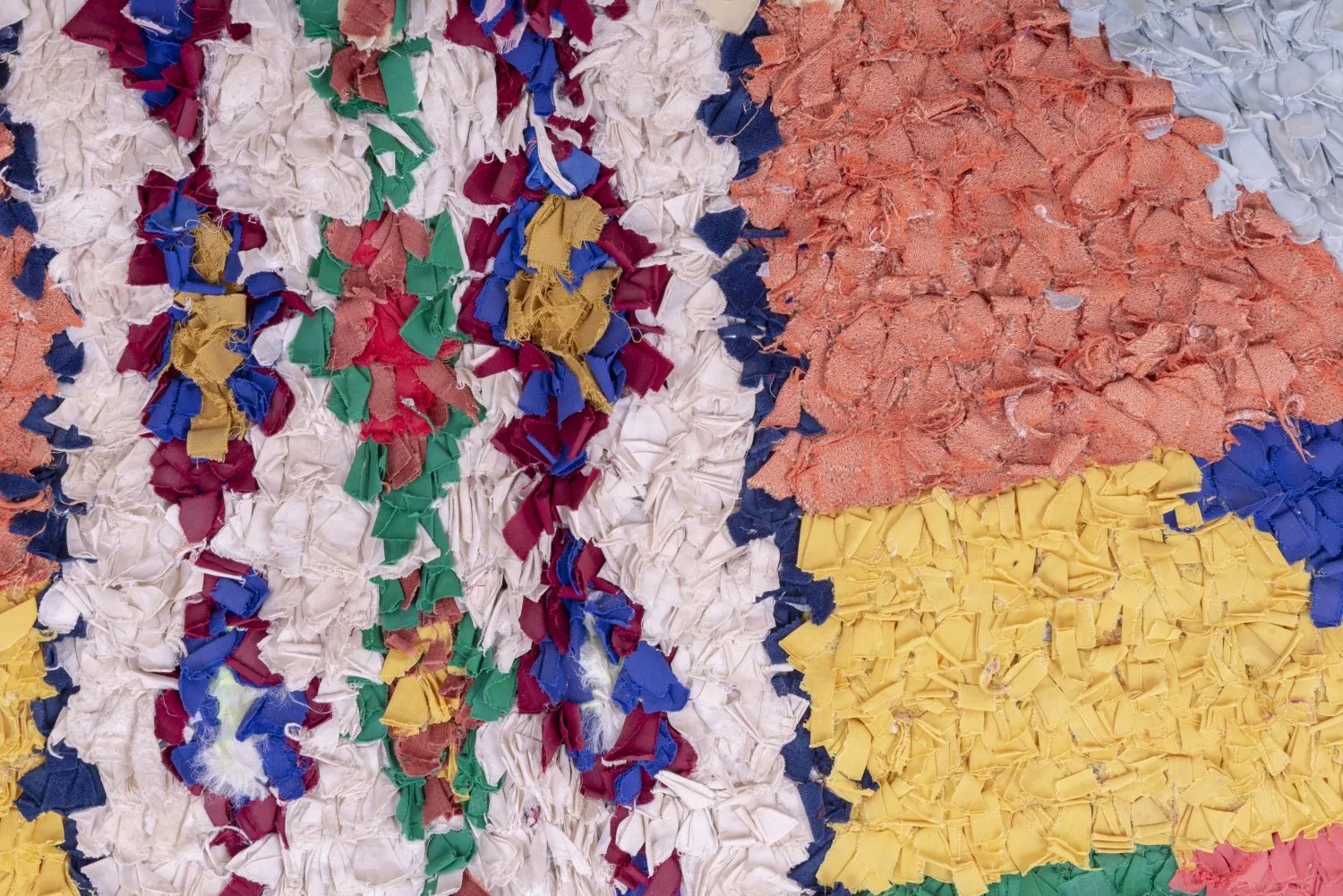 Marokkansk Boucherouite-teppe 205 x 115 cm