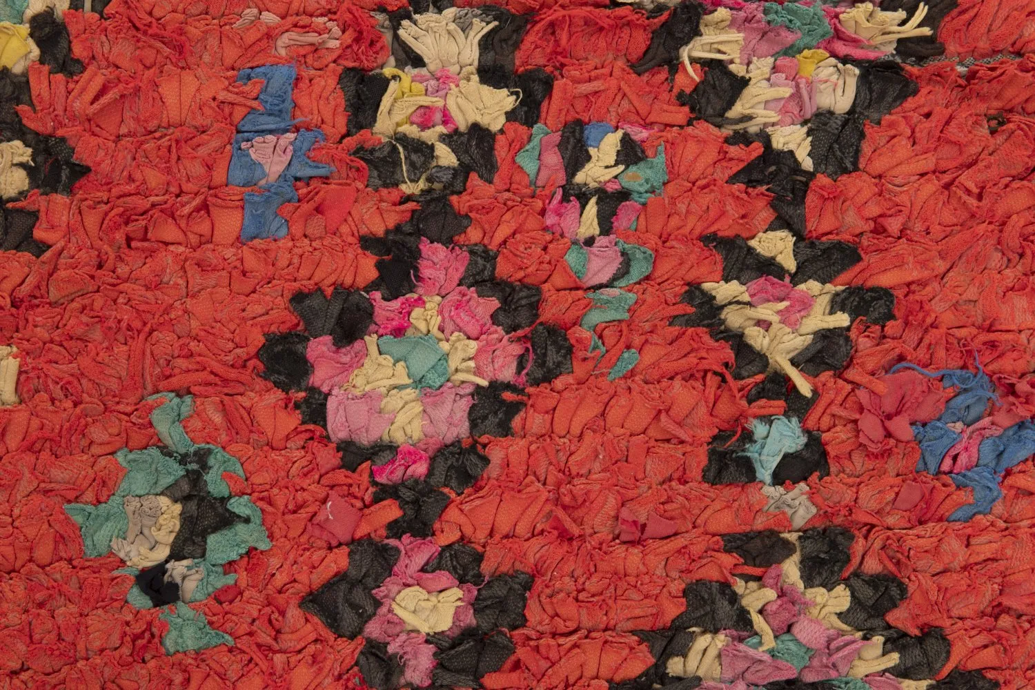 Marokkansk Boucherouite-teppe 245 x 140 cm