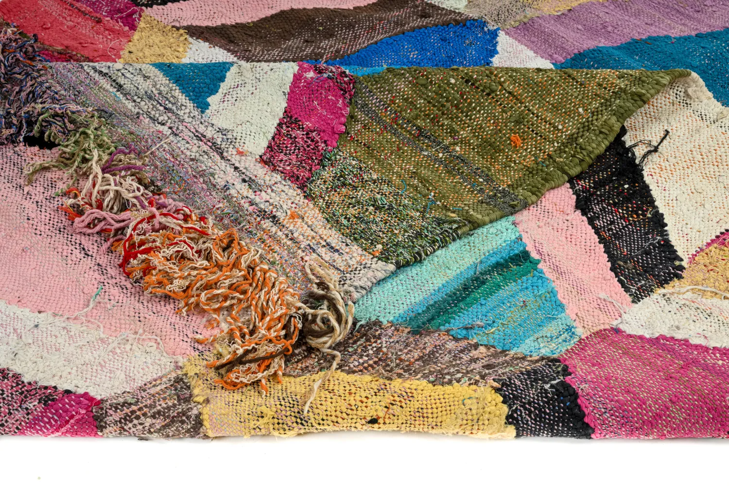 Marokkansk Boucherouite-teppe 150 x 275 cm