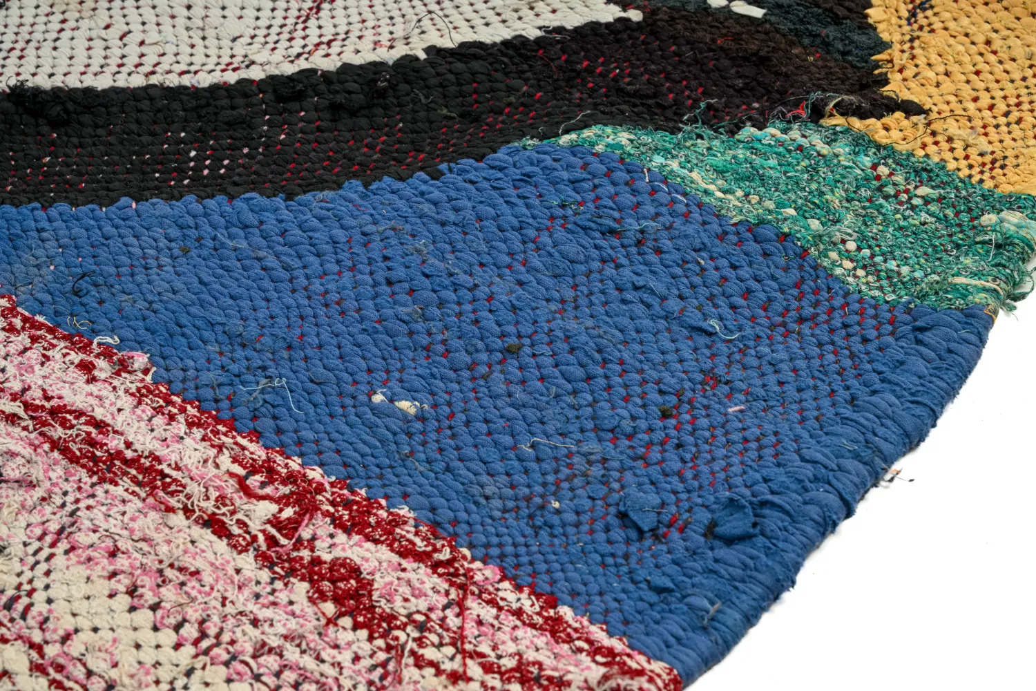 Marokkansk Boucherouite-teppe 140 x 305 cm