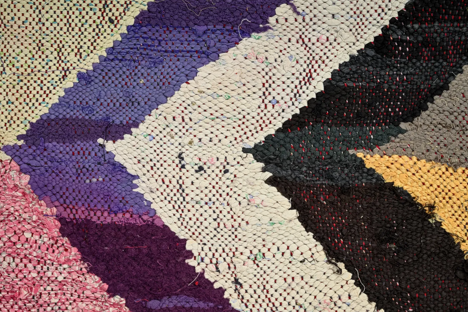 Marokkansk Boucherouite-teppe 140 x 305 cm
