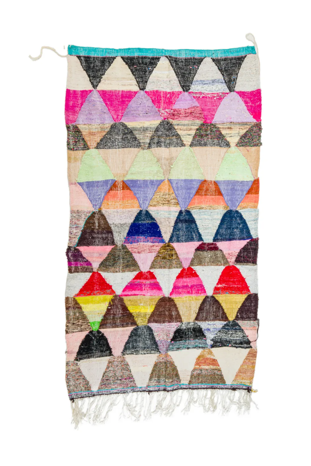 Marokkansk Boucherouite-teppe 145 x 270 cm
