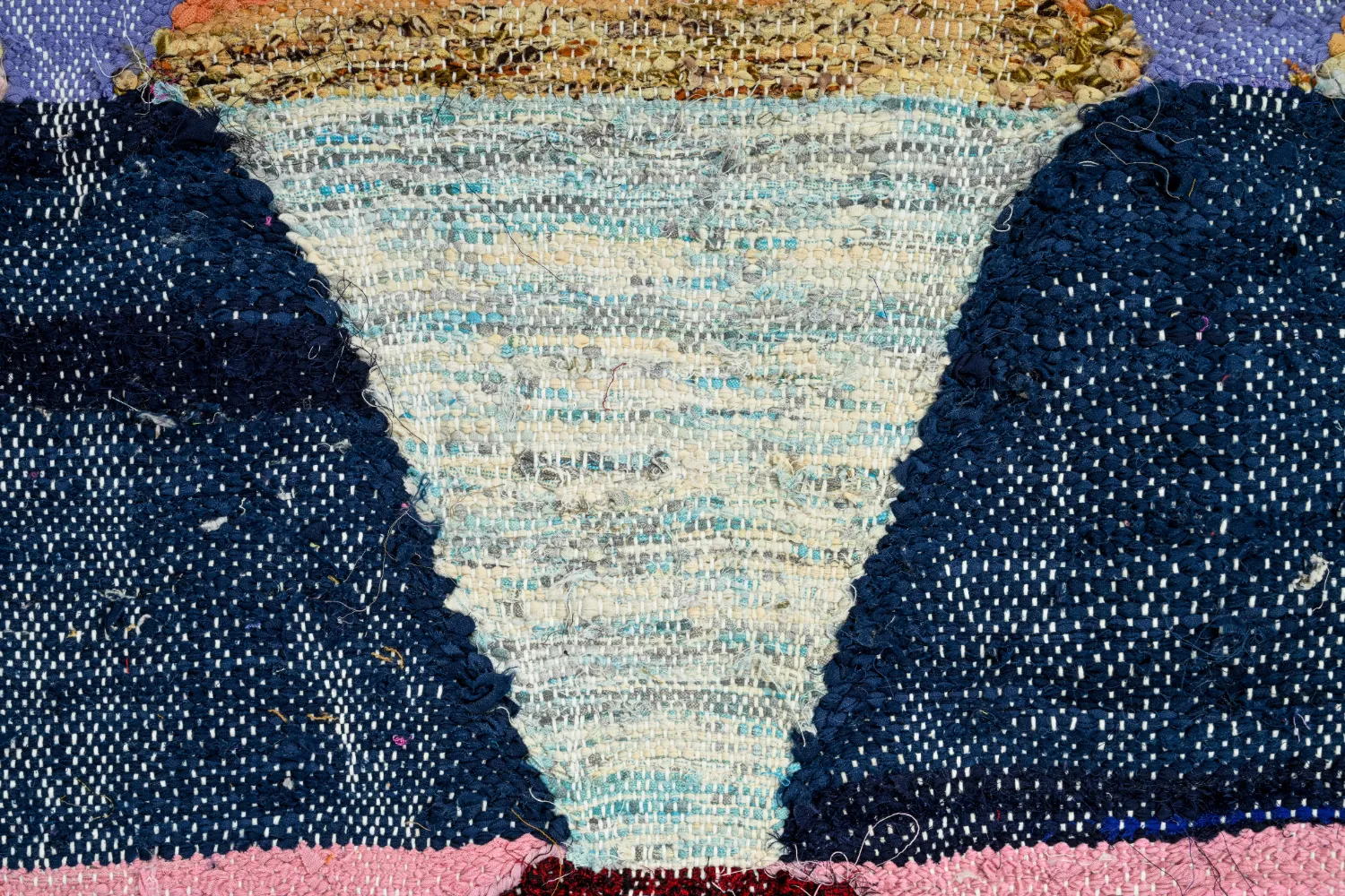 Marokkansk Boucherouite-teppe 145 x 270 cm