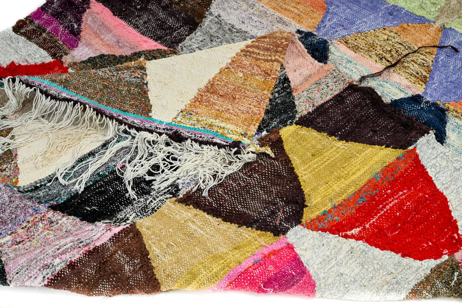 Marokkansk Boucherouite-teppe 145 x 270 cm