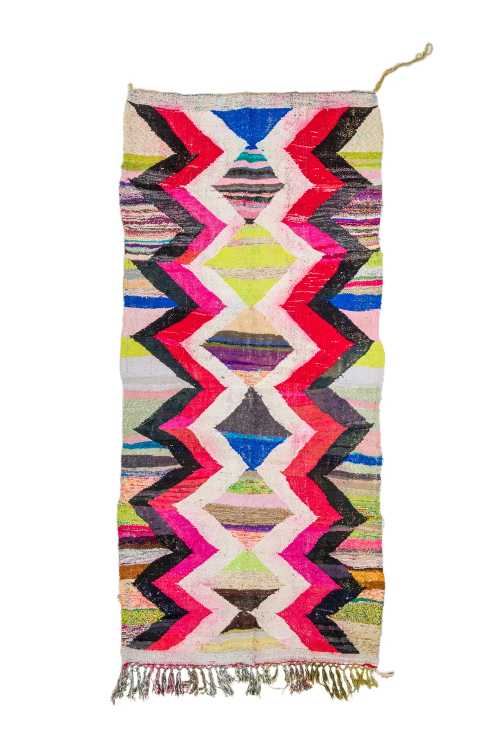 Marokkansk Boucherouite-teppe 135 x 305 cm