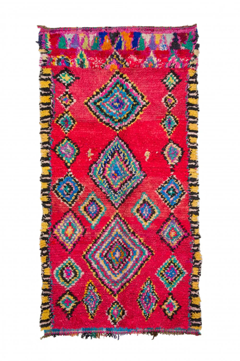 Marokkansk Boucherouite-teppe 290 x 140 cm