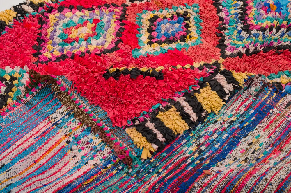 Marokkansk Boucherouite-teppe 290 x 140 cm