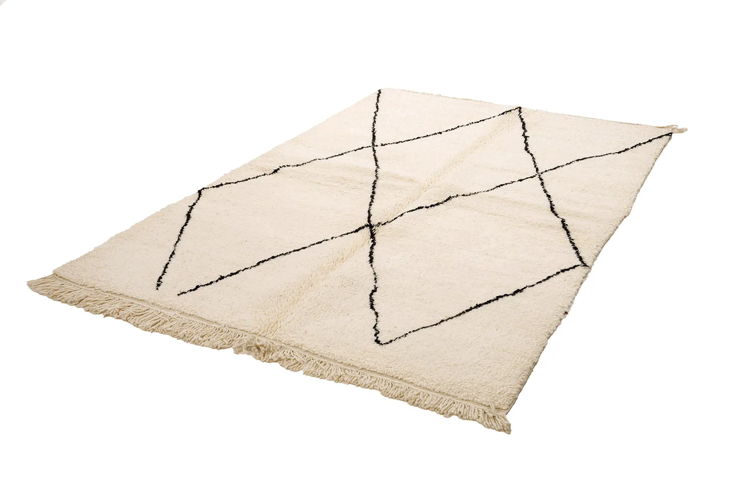 Kelim-teppe Marokkansk Beni Ourain 150 x 230 cm