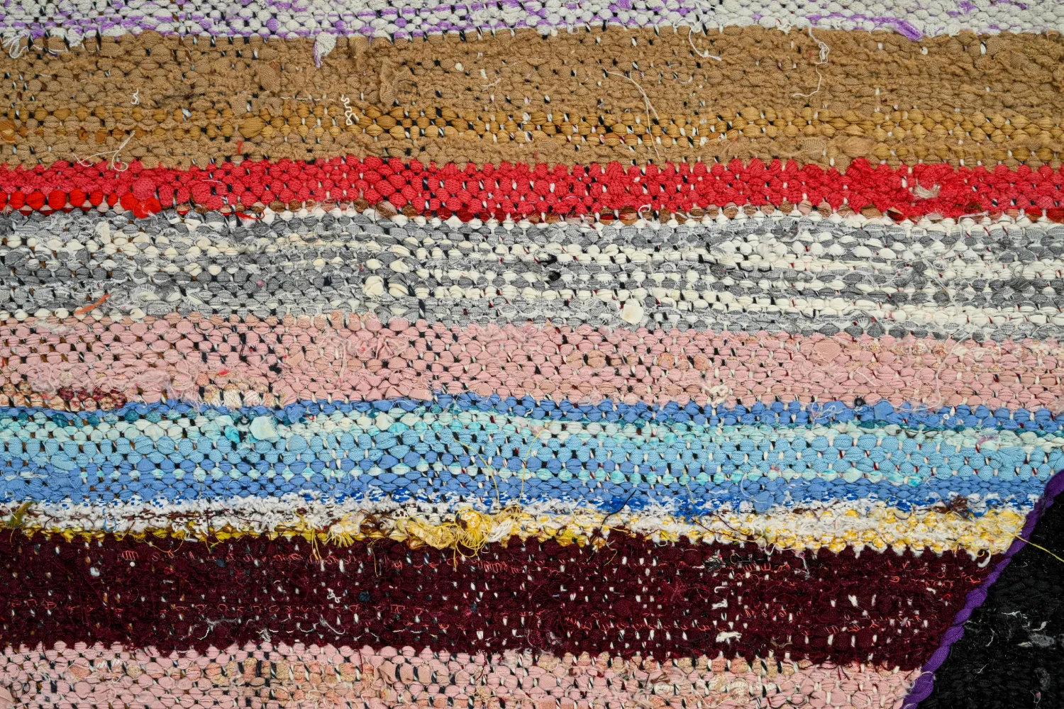 Marokkansk Boucherouite-teppe 125 x 230 cm