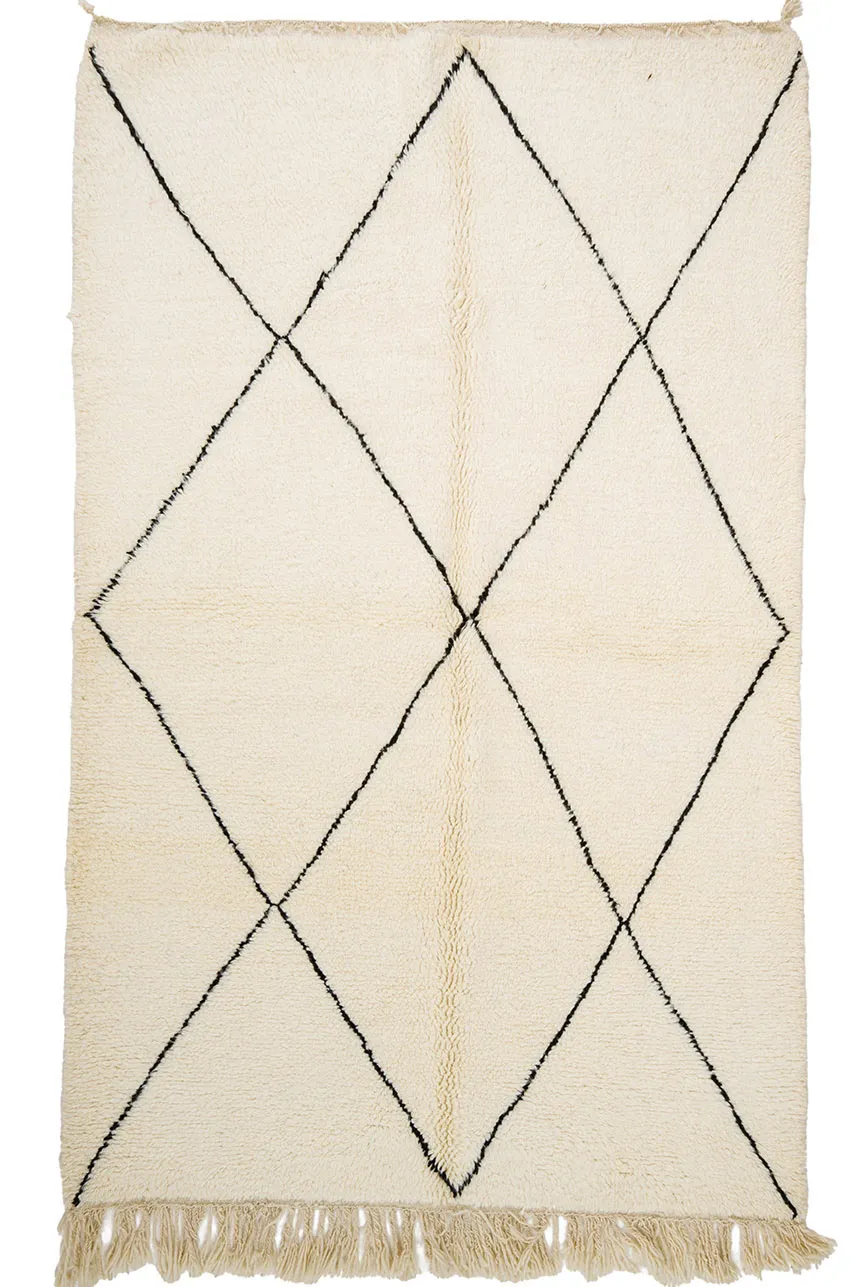 Kelim-teppe Marokkansk Beni Ourain 155 x 265 cm