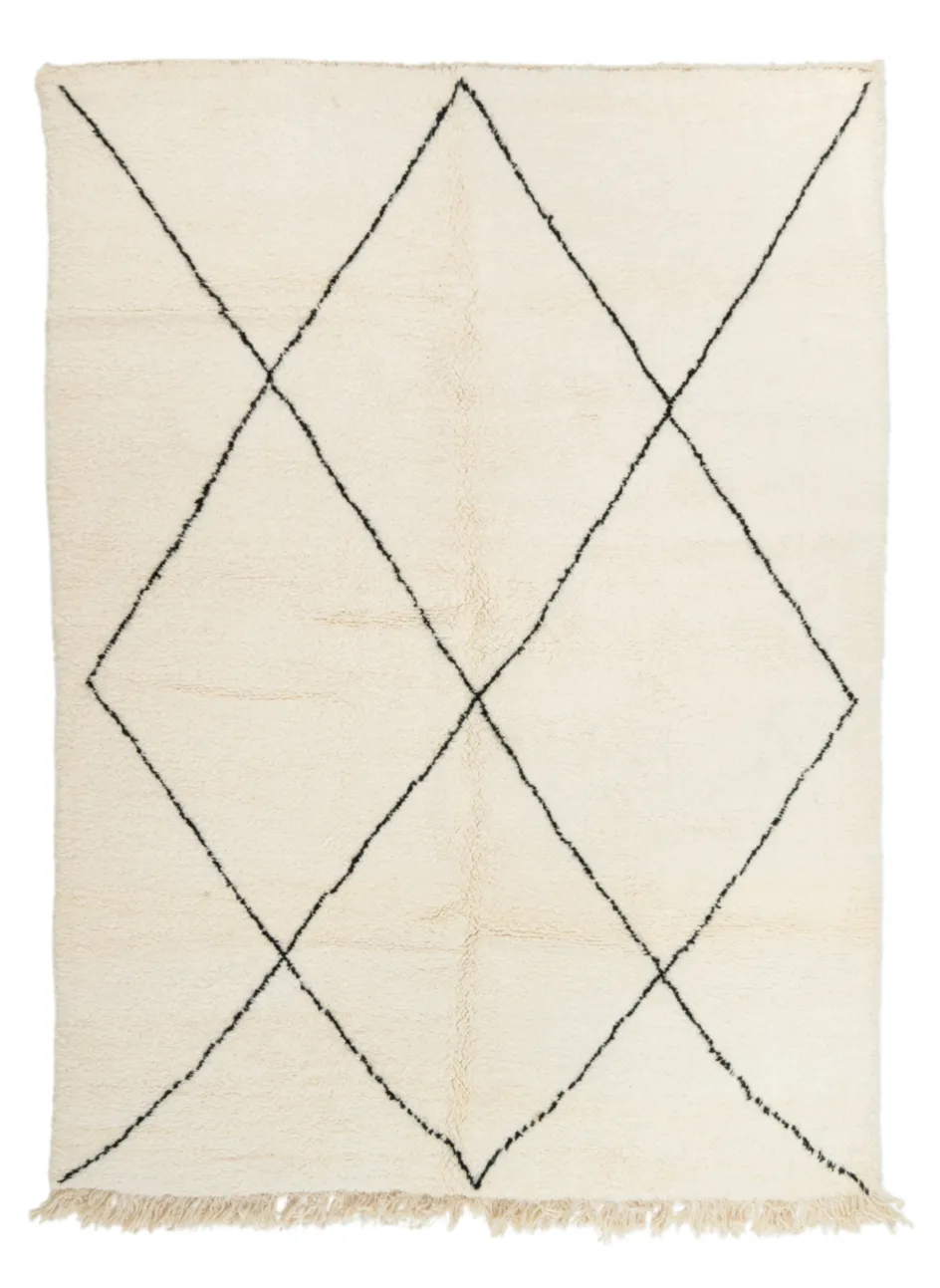 Kelim-teppe Marokkansk Beni Ourain 215 x 300 cm