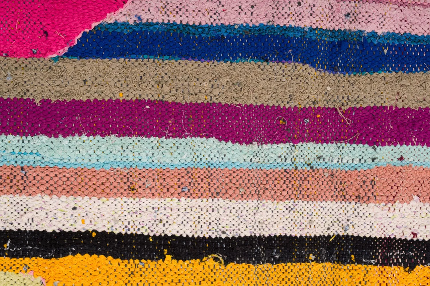 Marokkansk Boucherouite-teppe 135 x 260 cm