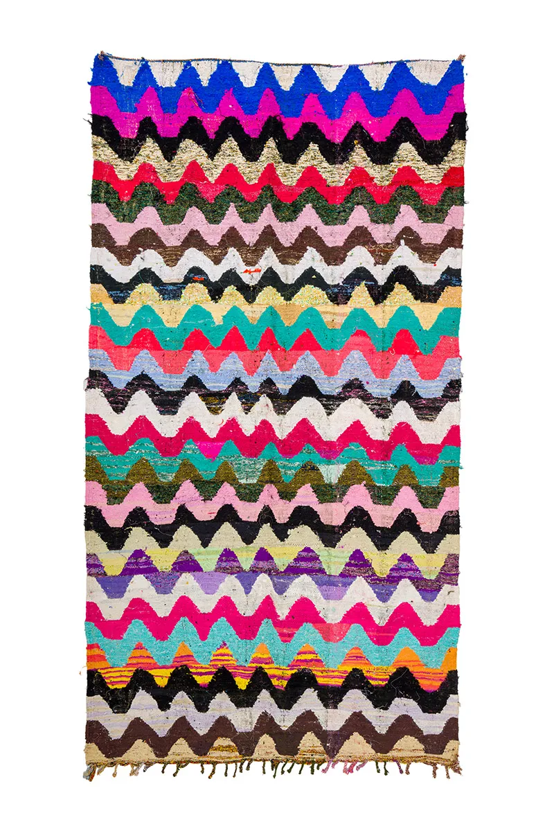 Marokkansk Boucherouite-teppe 165 x 305 cm