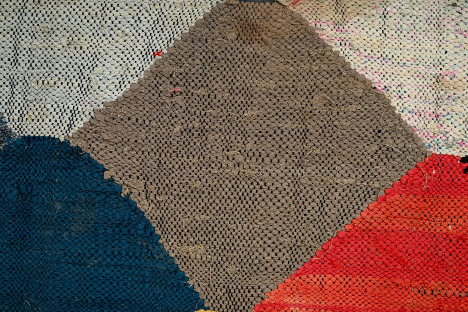 Marokkansk Boucherouite-teppe 145 x 300 cm