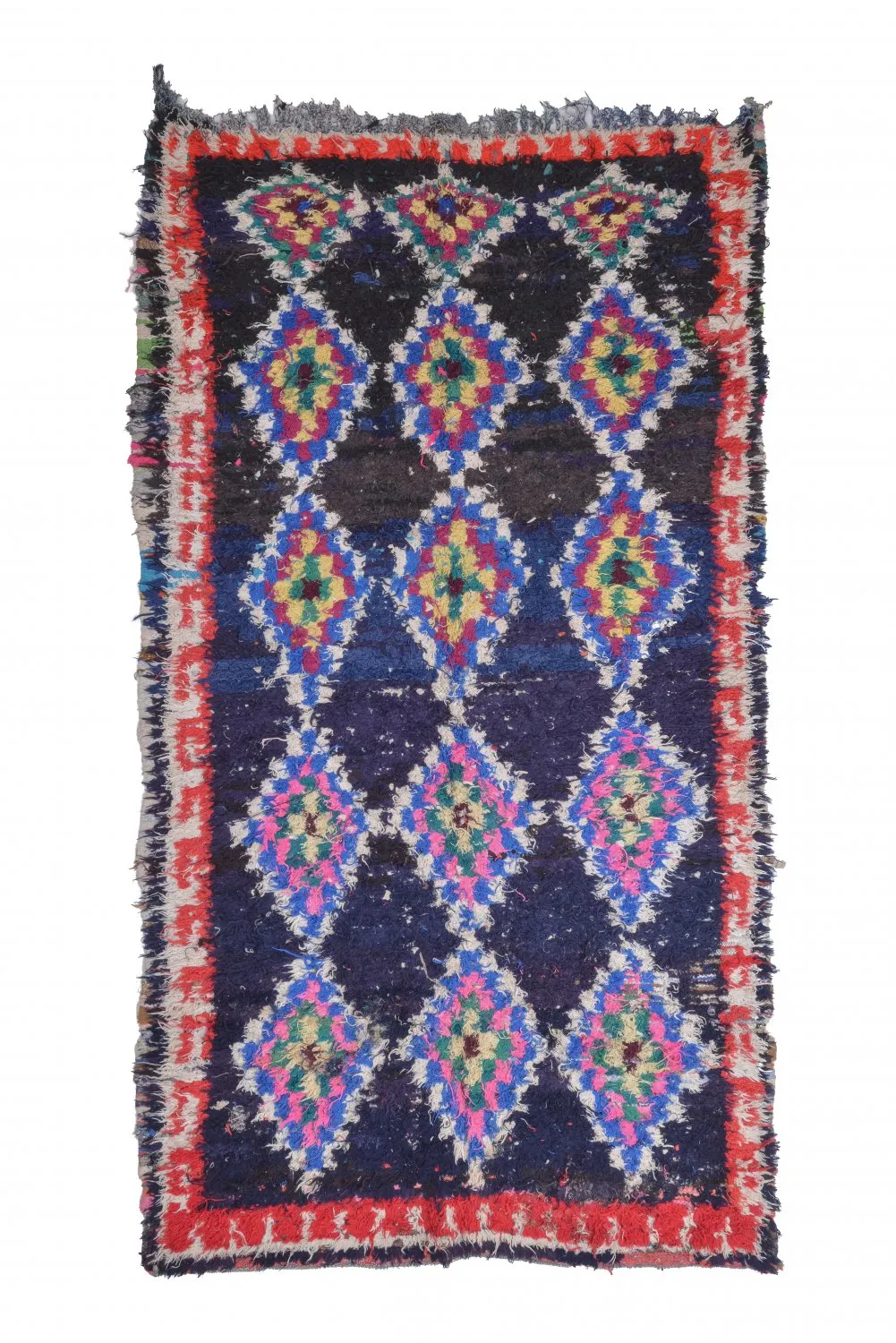 Marokkansk Boucherouite-teppe 265 x 140 cm
