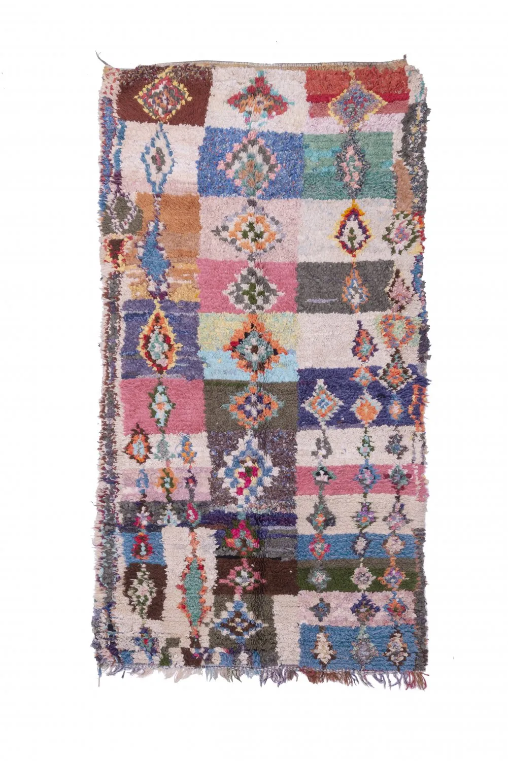 Marokkansk Boucherouite-teppe 275 x 145 cm