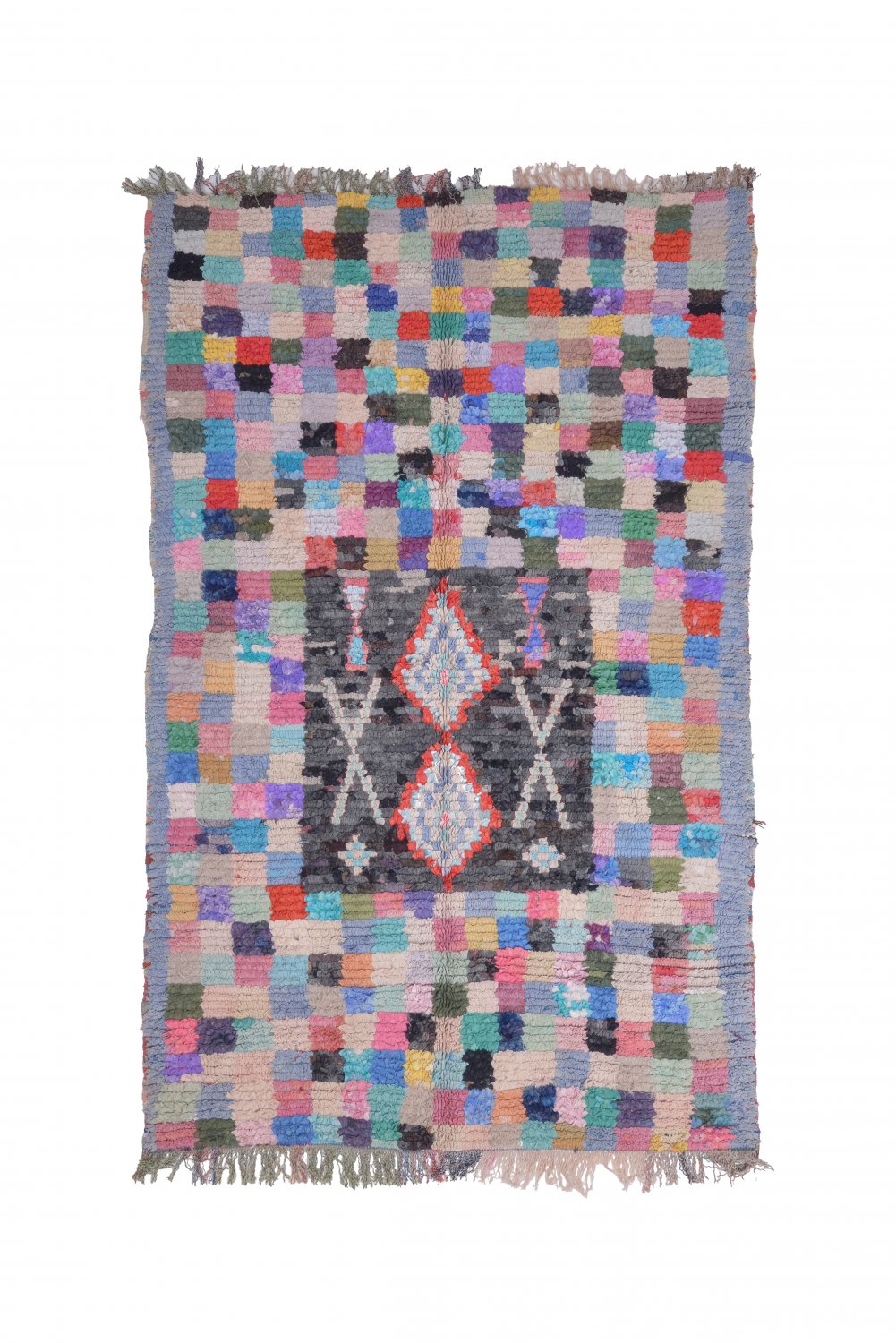 Marokkansk Boucherouite-teppe 215 x 135 cm