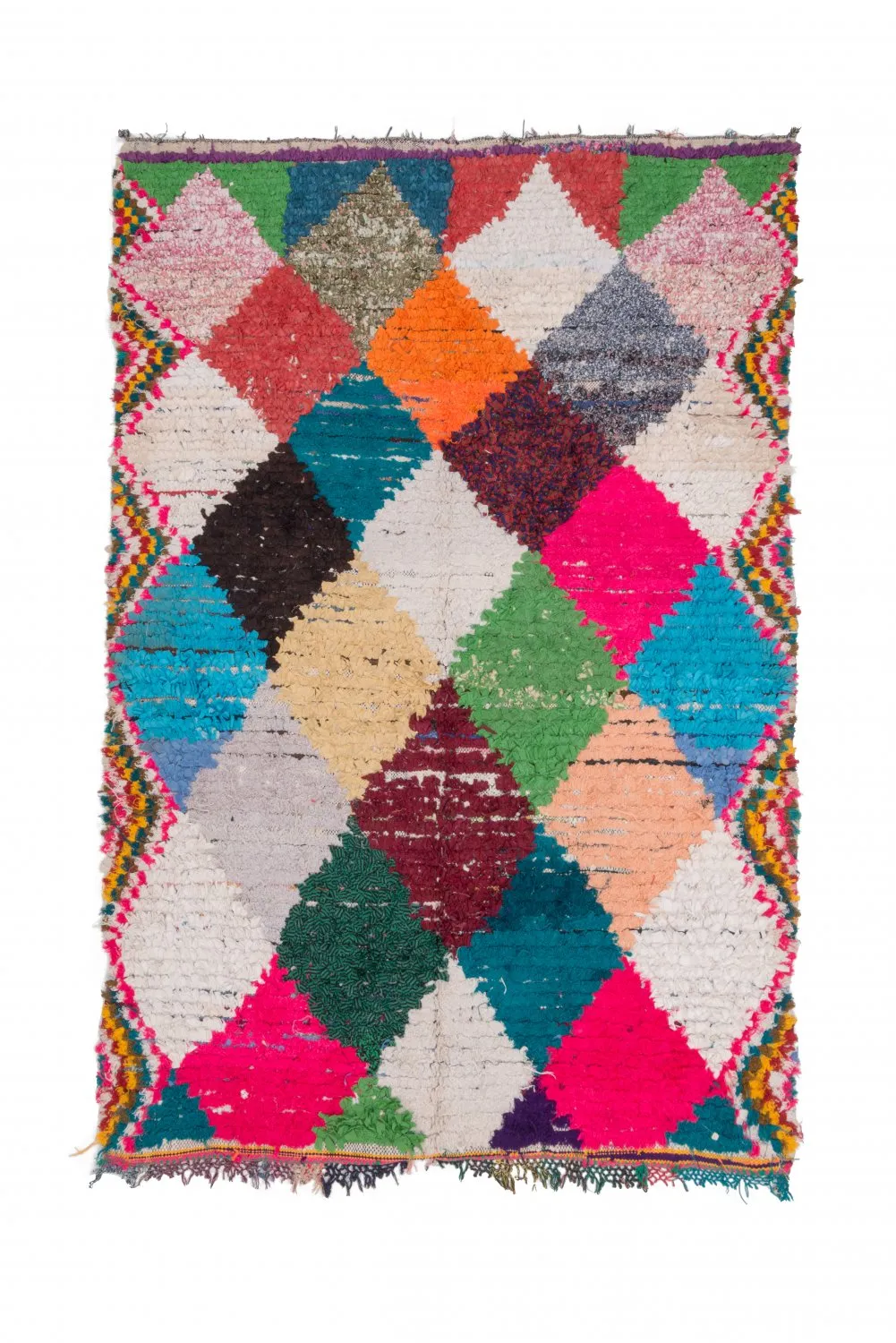Marokkansk Boucherouite-teppe 230 x 145 cm