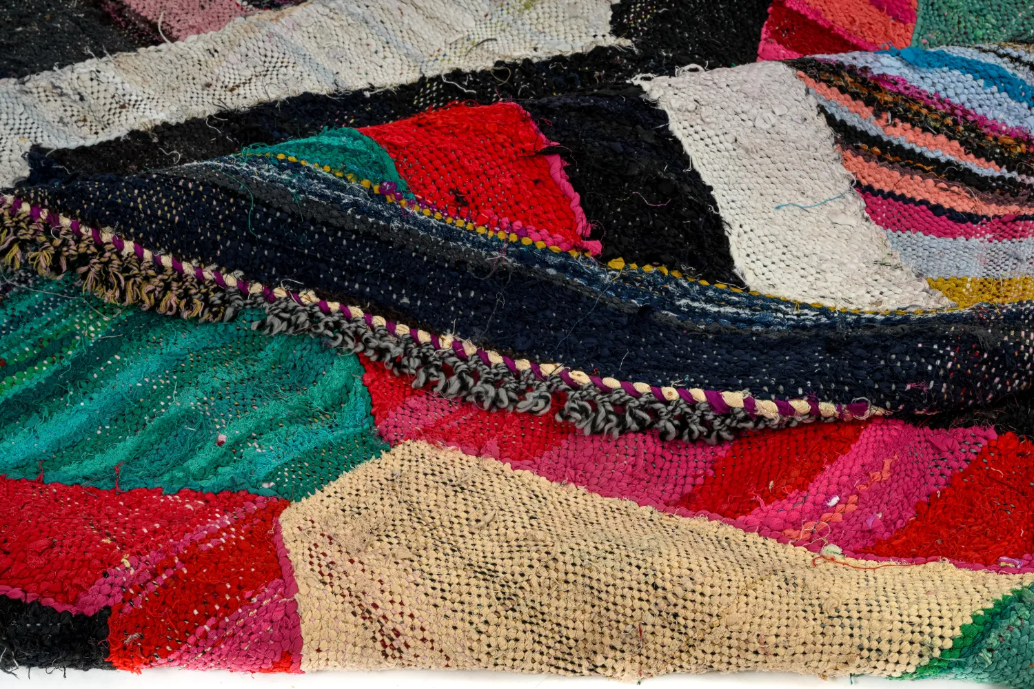 Marokkansk Boucherouite-teppe 165 x 290 cm
