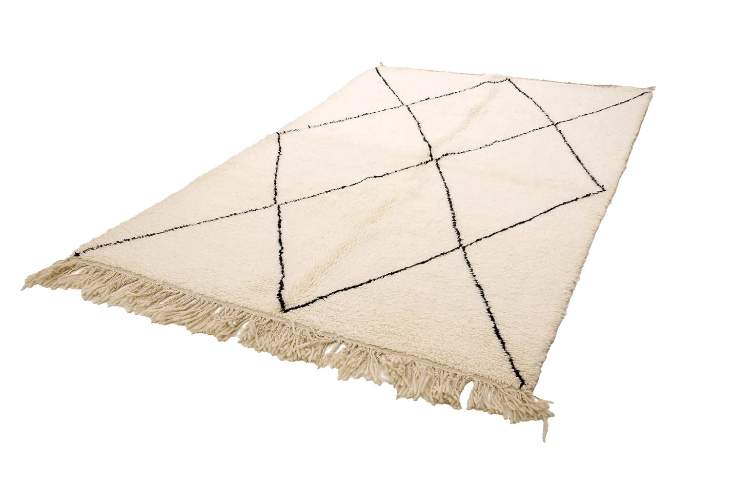 Kelim-teppe Marokkansk Beni Ourain 155 x 265 cm