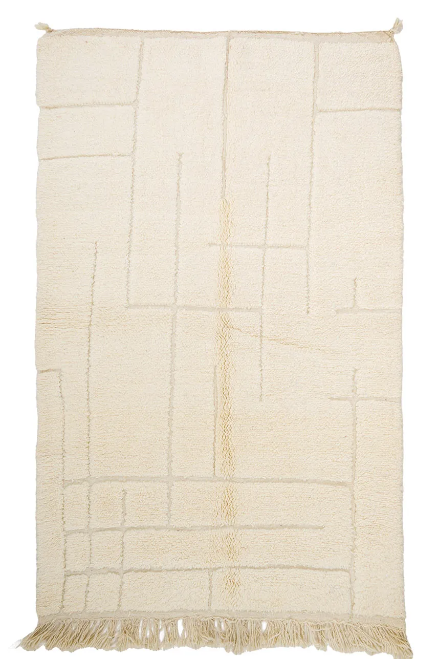 Kelim-teppe Marokkansk Beni Ourain 145 x 245 cm