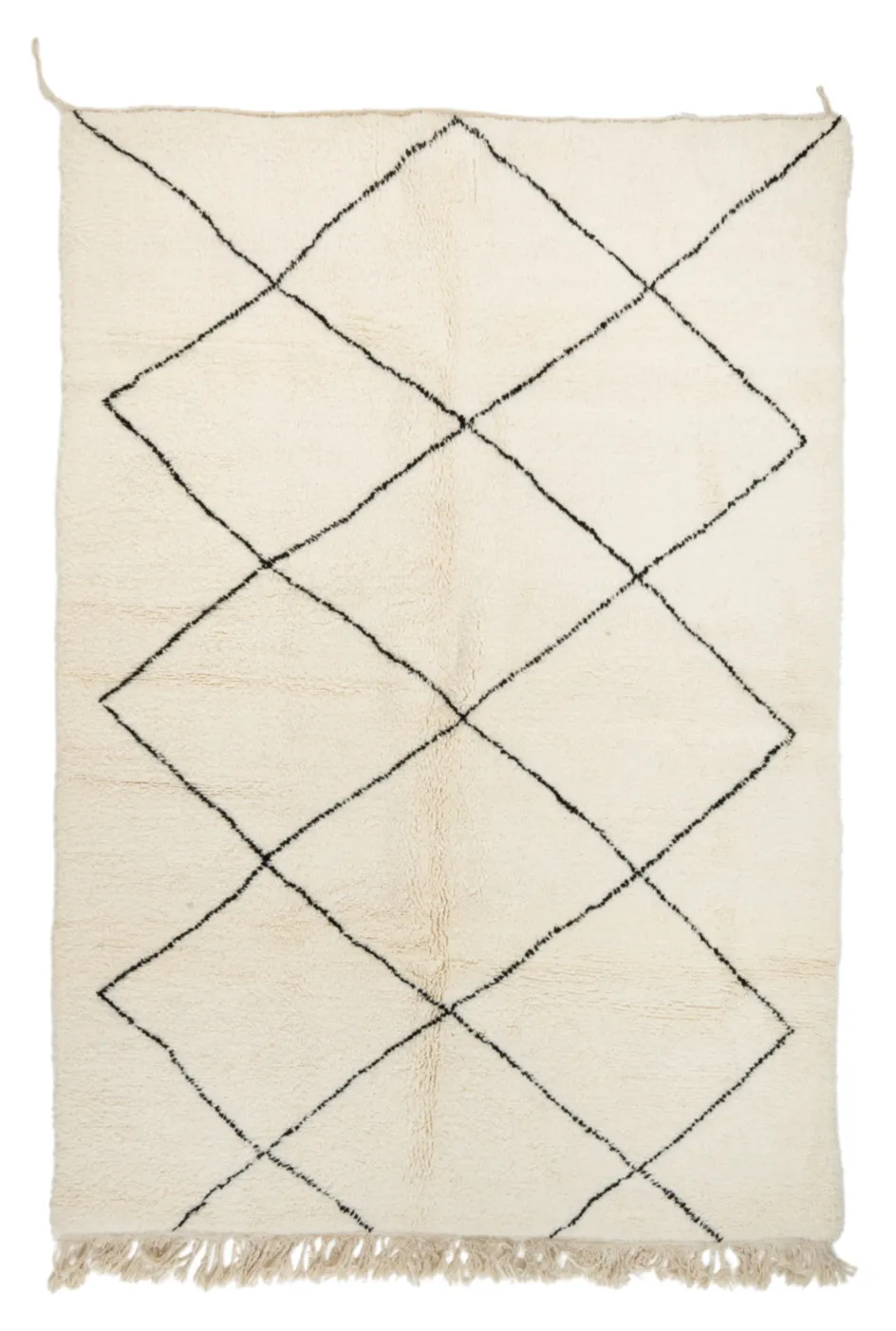 Kelim-teppe Marokkansk Beni Ourain 205 x 305 cm