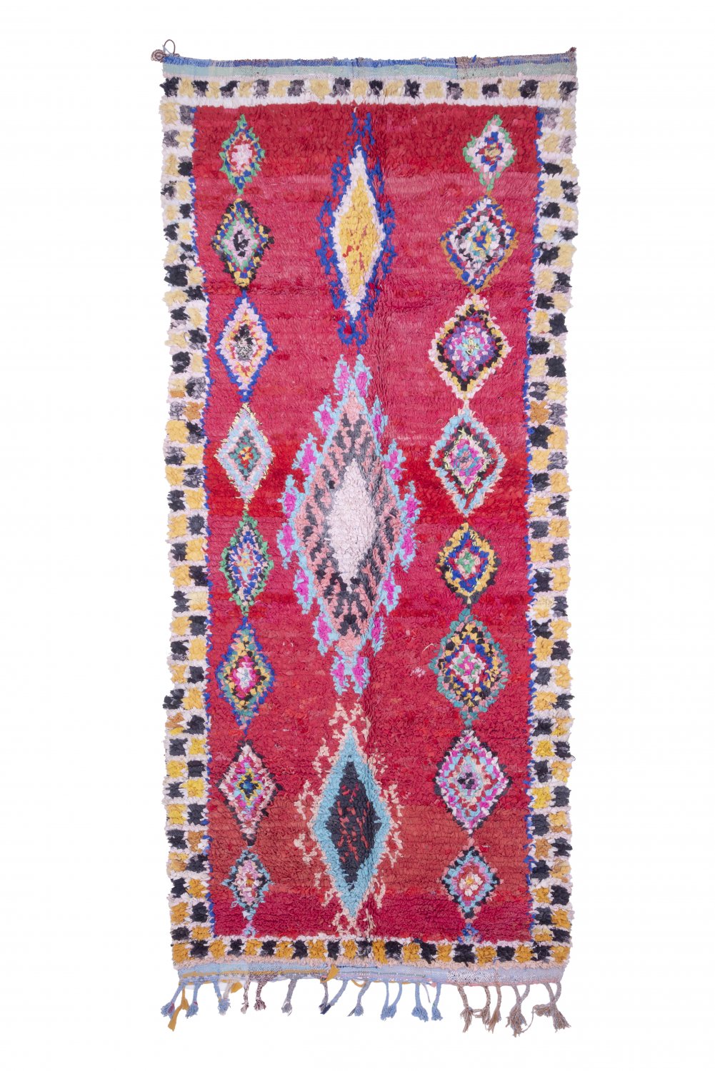 Marokkansk Boucherouite-teppe 325 x 140 cm