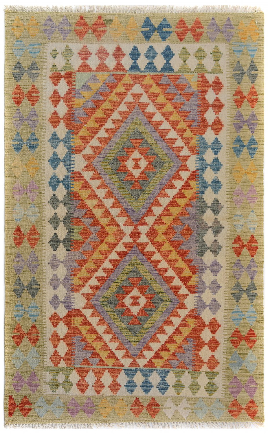 Kelim-teppe Afghansk 155 x 97 cm