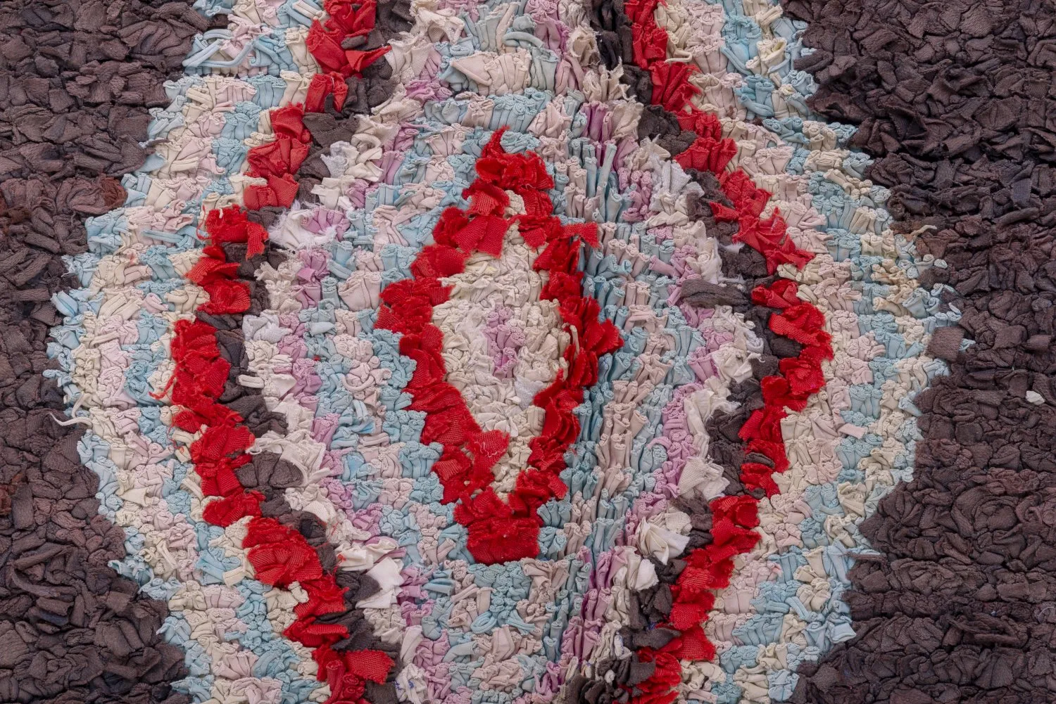 Marokkansk Boucherouite-teppe 270 x 150 cm