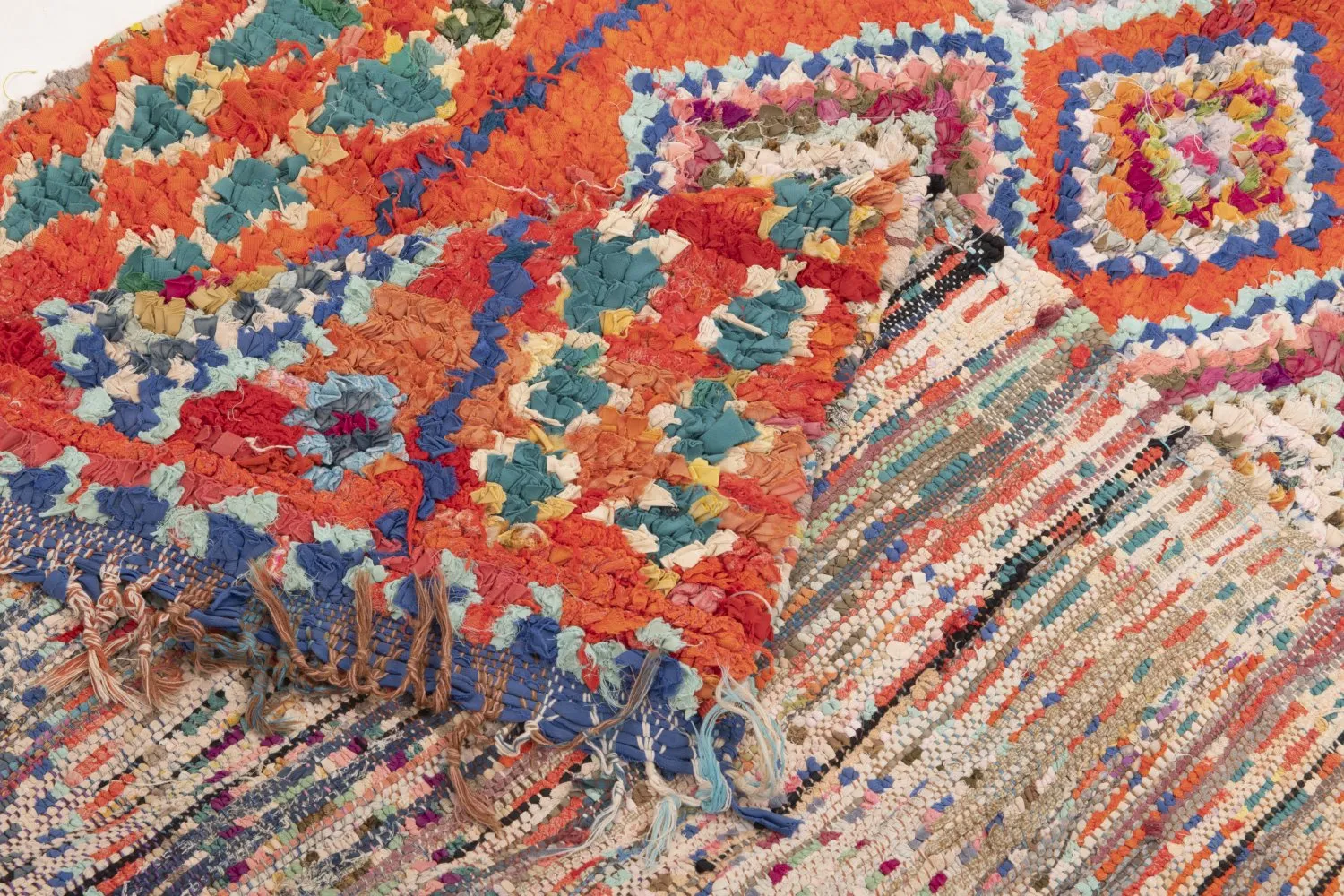 Marokkansk Boucherouite-teppe 285 x 100 cm