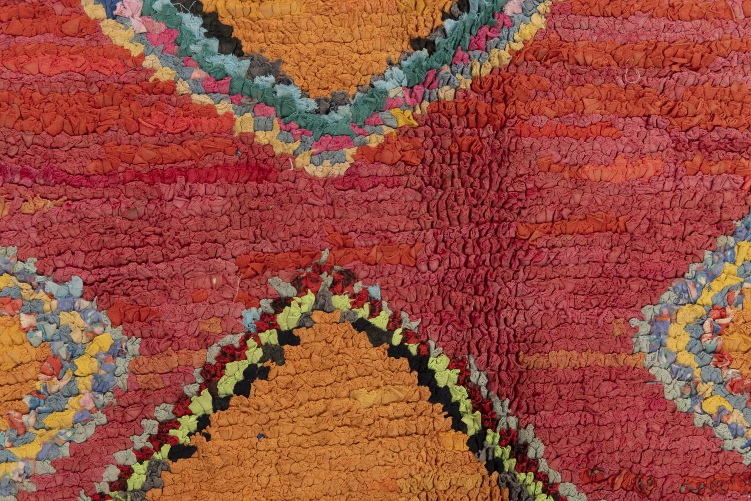 Marokkansk Boucherouite-teppe 200 x 120 cm