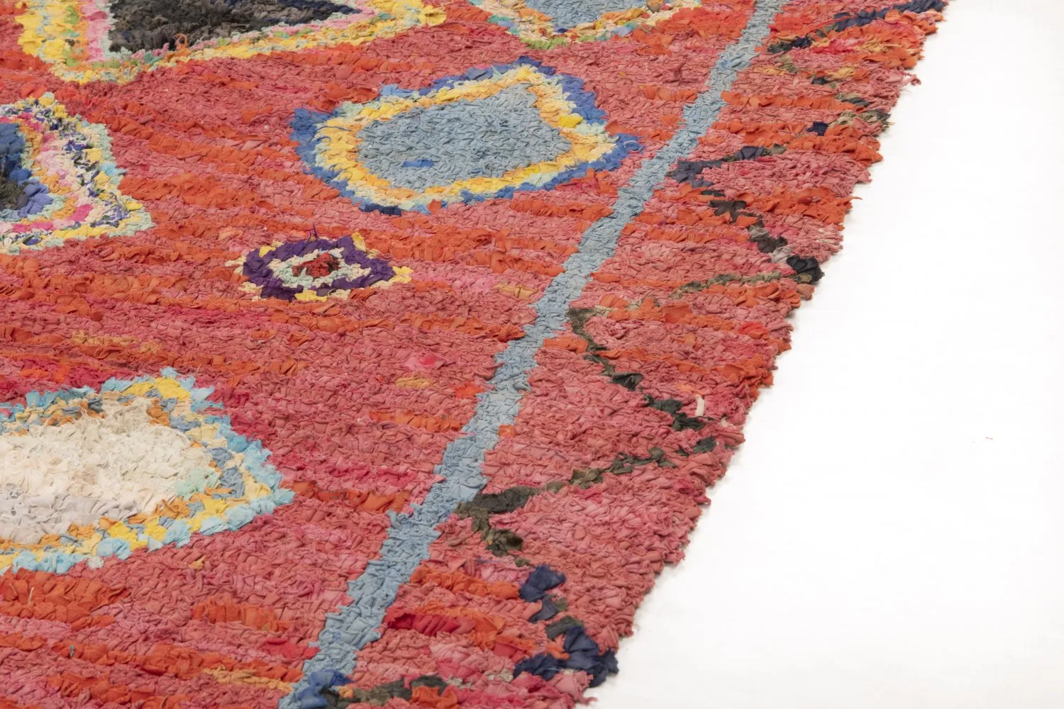 Marokkansk Boucherouite-teppe 200 x 120 cm