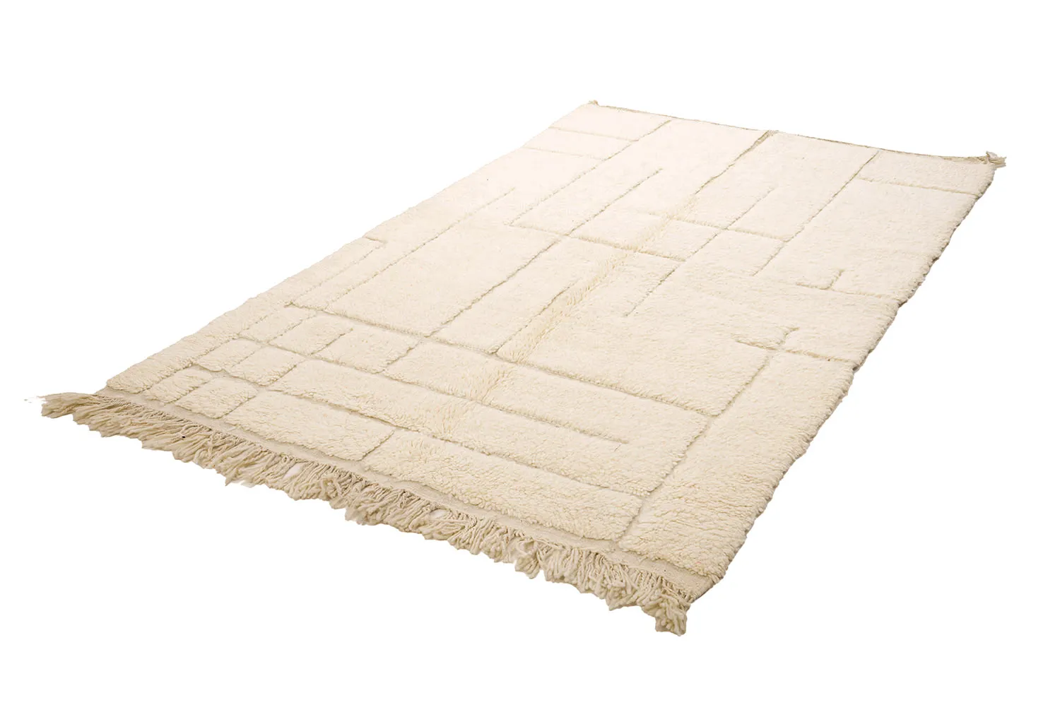 Kelim-teppe Marokkansk Beni Ourain 145 x 245 cm